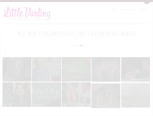 Tablet Screenshot of littledarlingproductions.com